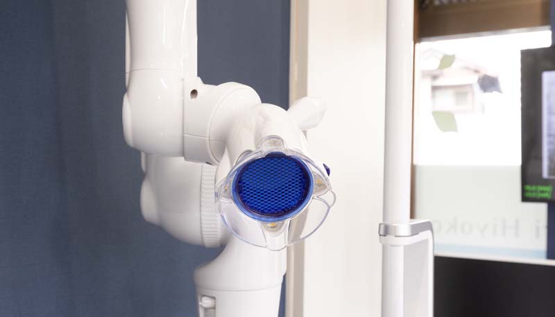 口腔外バキューム完備